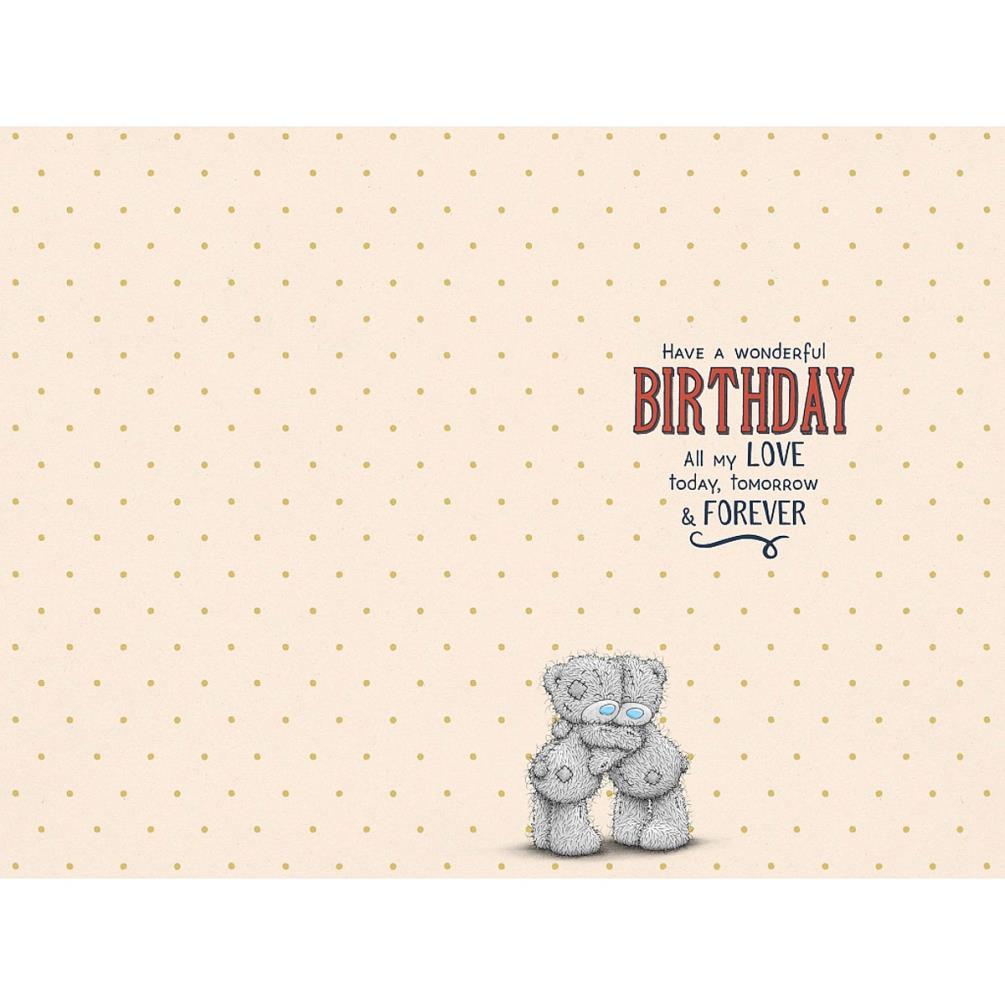Fiance Me to You Bear Birthday Card Extra Image 1